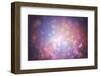 Digitally Generated Purple Abstract Light Spot Design-Wavebreak Media Ltd-Framed Photographic Print