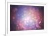 Digitally Generated Purple Abstract Light Spot Design-Wavebreak Media Ltd-Framed Photographic Print