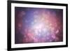 Digitally Generated Purple Abstract Light Spot Design-Wavebreak Media Ltd-Framed Photographic Print