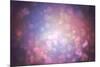 Digitally Generated Purple Abstract Light Spot Design-Wavebreak Media Ltd-Mounted Photographic Print