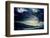 Digitally Generated Stormy Sky with Tornado over Cityscape-Wavebreak Media Ltd-Framed Photographic Print