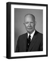 Digitally Restored American History Photo of President Dwight Eisenhower-null-Framed Photographic Print