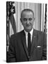 Digitally Restored American History Photo of President Lyndon B. Johnson-null-Stretched Canvas