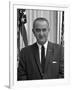 Digitally Restored American History Photo of President Lyndon B. Johnson-null-Framed Photographic Print