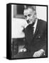 Digitally Restored American History Photo of President Lyndon B. Johnson-null-Framed Stretched Canvas