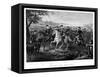 Digitally Restored Civil War Print of General Lee And Other Confederate Generals-Stocktrek Images-Framed Stretched Canvas