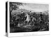 Digitally Restored Civil War Print of General Lee And Other Confederate Generals-Stocktrek Images-Stretched Canvas