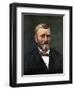 Digitally Restored Color Portrait of President Ulysses S. Grant-null-Framed Art Print