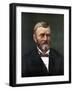 Digitally Restored Color Portrait of President Ulysses S. Grant-null-Framed Art Print