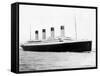 Digitally Restored Photo of RMS Titantic Departing Southampton-null-Framed Stretched Canvas