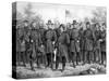 Digitally Restored Print Featuring Famous Union Generals of the Civil War-Stocktrek Images-Stretched Canvas