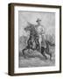 Digitally Restored Print of Colonel Theodore Roosevelt on Horseback-null-Framed Art Print