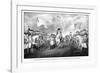 Digitally Restored Revolutionary War Print Showing the Surrender of British Troops-Stocktrek Images-Framed Photographic Print