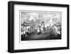 Digitally Restored Revolutionary War Print Showing the Surrender of British Troops-Stocktrek Images-Framed Photographic Print