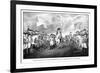 Digitally Restored Revolutionary War Print Showing the Surrender of British Troops-Stocktrek Images-Framed Photographic Print