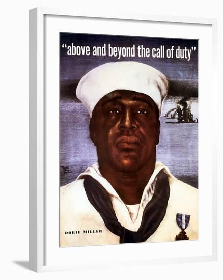 Digitally Restored Vector Image of Doris Dorie Miller, a Cook in the U.S. Navy-Stocktrek Images-Framed Photographic Print