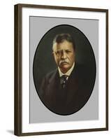 Digitally Restored Vector Painting of President Theodore Roosevelt-Stocktrek Images-Framed Photographic Print