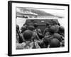 Digitally Restored Vector Photo of American Troops in a Landing Craft-Stocktrek Images-Framed Photographic Print