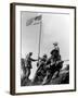 Digitally Restored Vector Photograph of the 1st American Flag Raising-Stocktrek Images-Framed Photographic Print