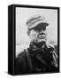 Digitally Restored Vector Portrait of General Lewis Chesty Puller-Stocktrek Images-Framed Stretched Canvas