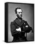 Digitally Restored Vector Portrait of General Sherman-Stocktrek Images-Framed Stretched Canvas