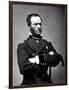 Digitally Restored Vector Portrait of General Sherman-Stocktrek Images-Framed Photographic Print