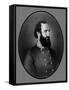 Digitally Restored Vector Portrait of General Stonewall Jackson-Stocktrek Images-Framed Stretched Canvas