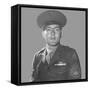 Digitally Restored Vector Portrait of Gunnery Sergeant John Basilone-Stocktrek Images-Framed Stretched Canvas