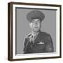 Digitally Restored Vector Portrait of Gunnery Sergeant John Basilone-Stocktrek Images-Framed Photographic Print