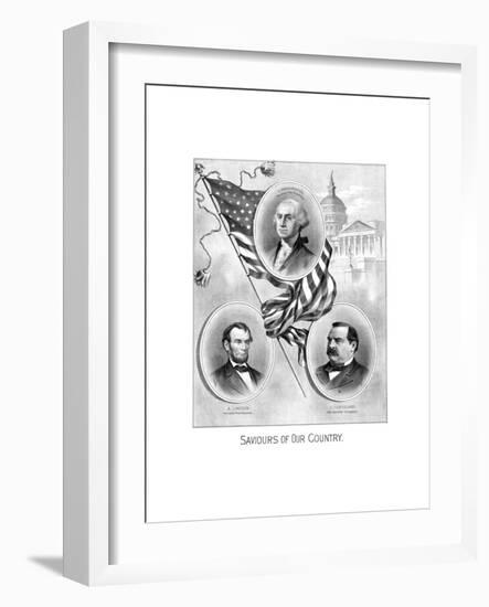 Digitally Restored Vintage American History Print-null-Framed Art Print