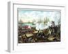 Digitally Restored War of 1812 Print at the Battle of New Orleans-Stocktrek Images-Framed Photographic Print