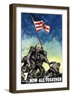 Digitally Restored War Propaganda Poster-Stocktrek Images-Framed Photographic Print