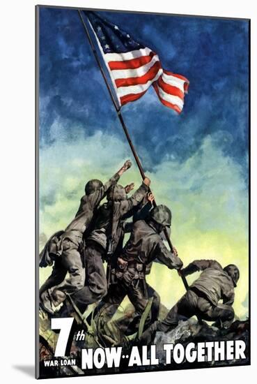 Digitally Restored War Propaganda Poster-Stocktrek Images-Mounted Photographic Print