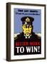 Digitally Restored War Propaganda Poster-Stocktrek Images-Framed Photographic Print