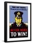 Digitally Restored War Propaganda Poster-Stocktrek Images-Framed Photographic Print