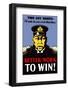 Digitally Restored War Propaganda Poster-Stocktrek Images-Framed Photographic Print