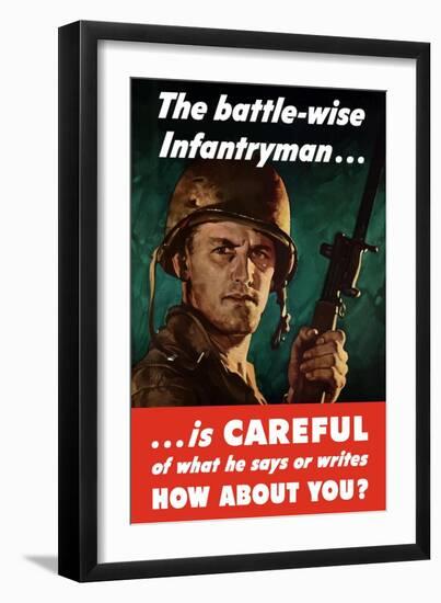 Digitally Restored War Propaganda Poster-Stocktrek Images-Framed Art Print