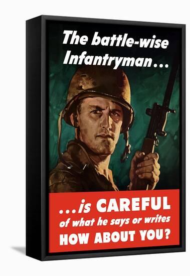 Digitally Restored War Propaganda Poster-Stocktrek Images-Framed Stretched Canvas