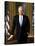 Digitally Restored White House Painting of President Bill Clinton-null-Stretched Canvas