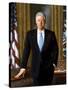 Digitally Restored White House Painting of President Bill Clinton-null-Stretched Canvas