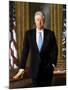 Digitally Restored White House Painting of President Bill Clinton-null-Mounted Art Print