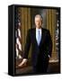 Digitally Restored White House Painting of President Bill Clinton-null-Framed Stretched Canvas