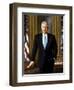 Digitally Restored White House Painting of President Bill Clinton-null-Framed Art Print