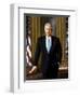 Digitally Restored White House Painting of President Bill Clinton-null-Framed Art Print