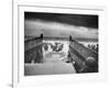 Digitally Restored World War II Photo of American Troops Approaching Omaha Beach-null-Framed Photographic Print