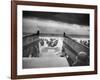 Digitally Restored World War II Photo of American Troops Approaching Omaha Beach-null-Framed Photographic Print