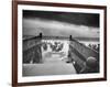 Digitally Restored World War II Photo of American Troops Approaching Omaha Beach-null-Framed Photographic Print