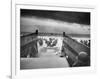 Digitally Restored World War II Photo of American Troops Approaching Omaha Beach-null-Framed Photographic Print