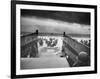 Digitally Restored World War II Photo of American Troops Approaching Omaha Beach-null-Framed Photographic Print