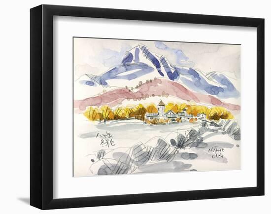 Dignified Plateau Scenery in Severe Winter Time-Kenji Fujimura-Framed Art Print